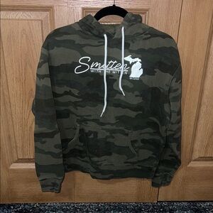 Camouflage Smitten with the Mitten Hoodie